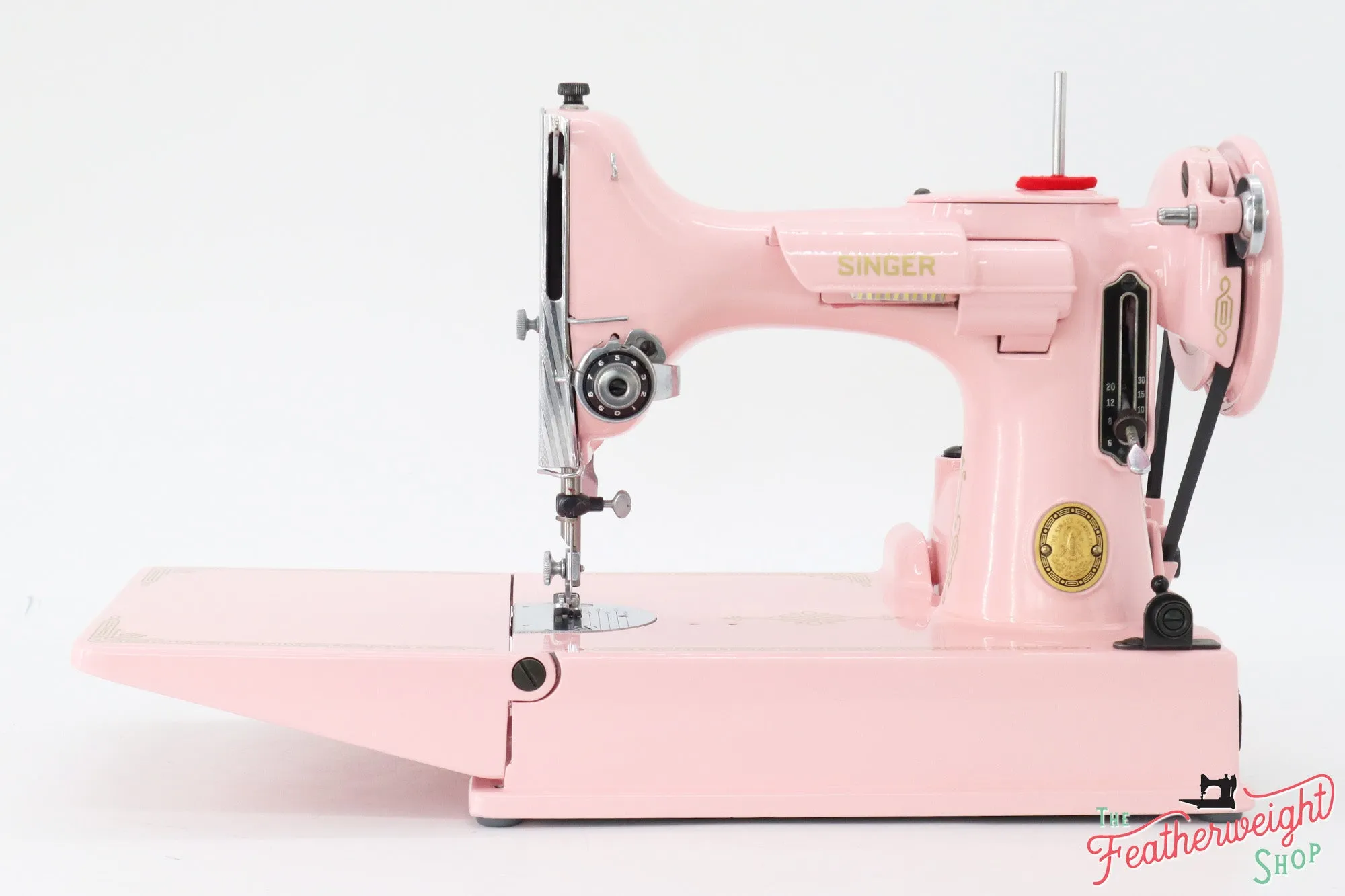 Singer Featherweight 221, AL177*** - Fully Restored in Poodle Skirt Pink