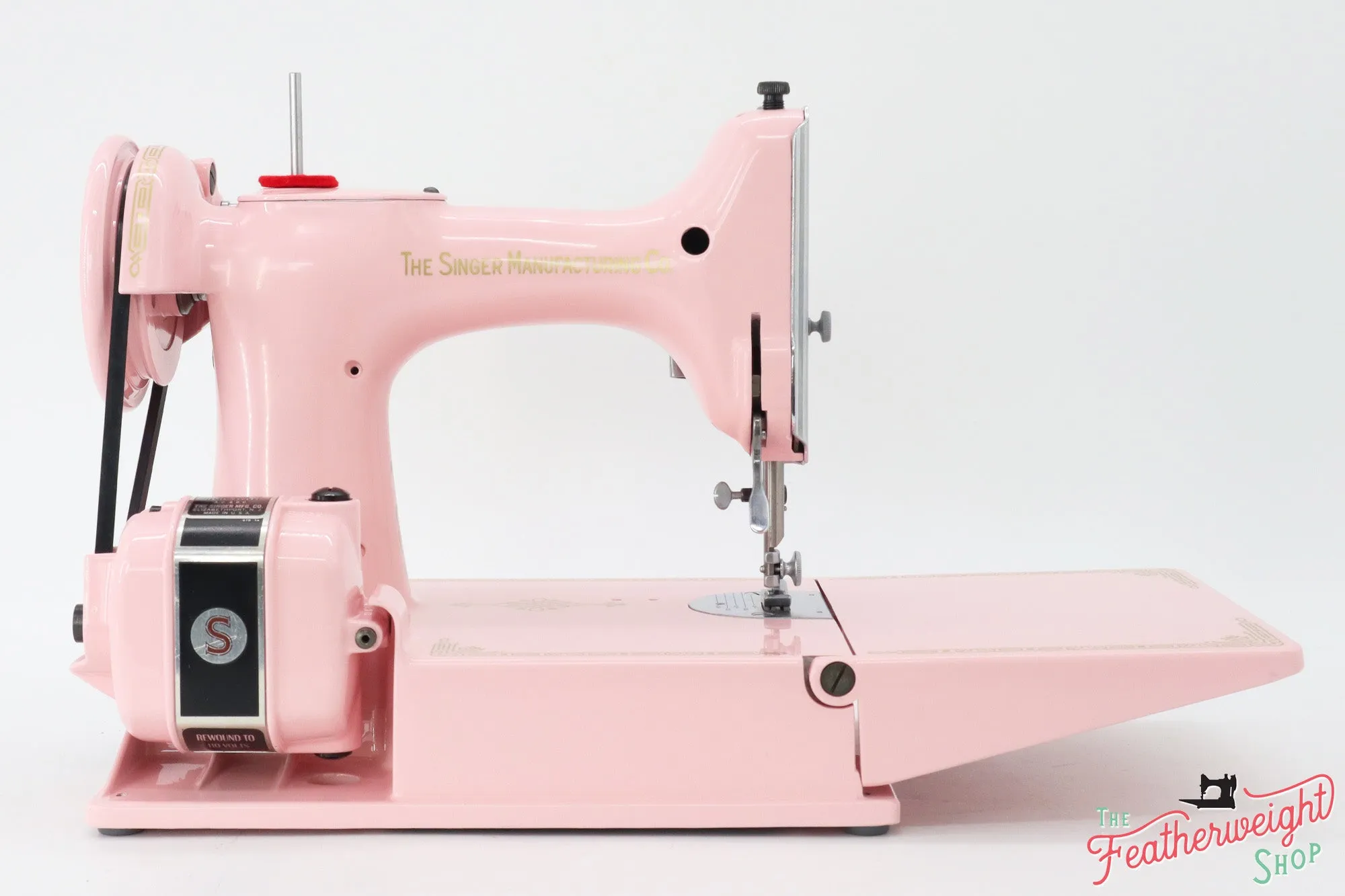 Singer Featherweight 221, AL177*** - Fully Restored in Poodle Skirt Pink