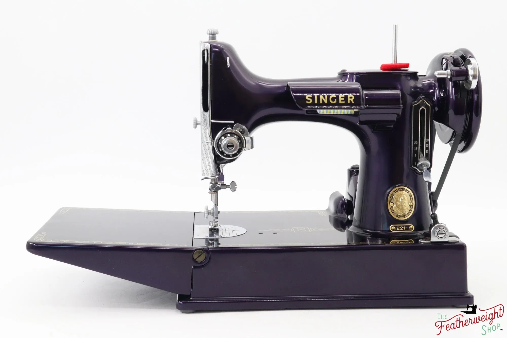 Singer Featherweight 221, AM180*** - Fully Restored in Black Iris