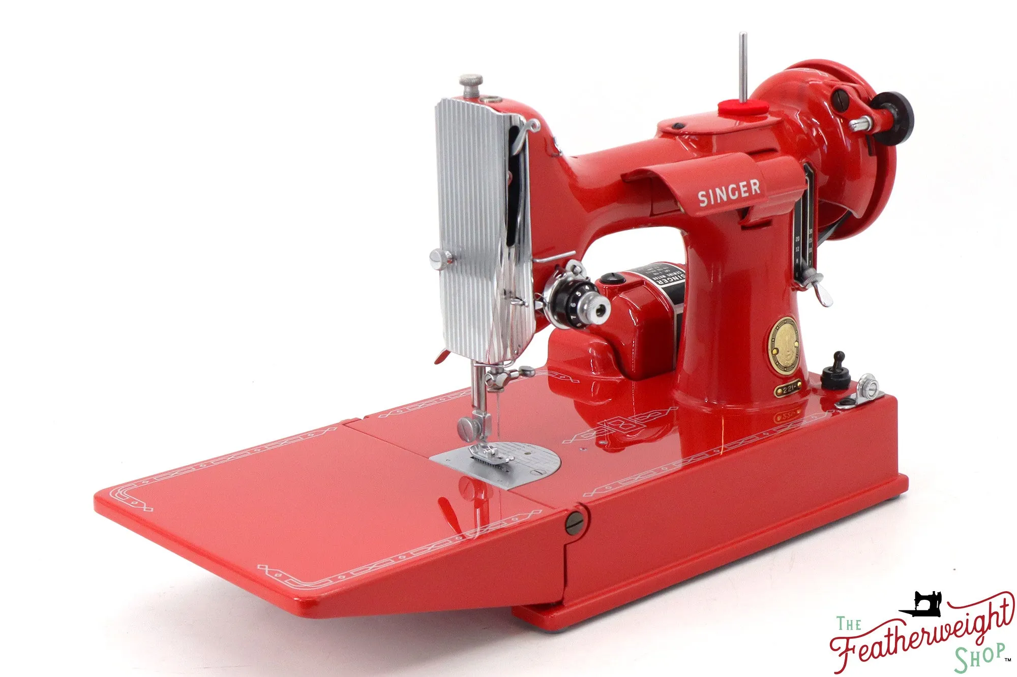 Singer Featherweight 221, AM696*** - Fully Restored in Liberty Red