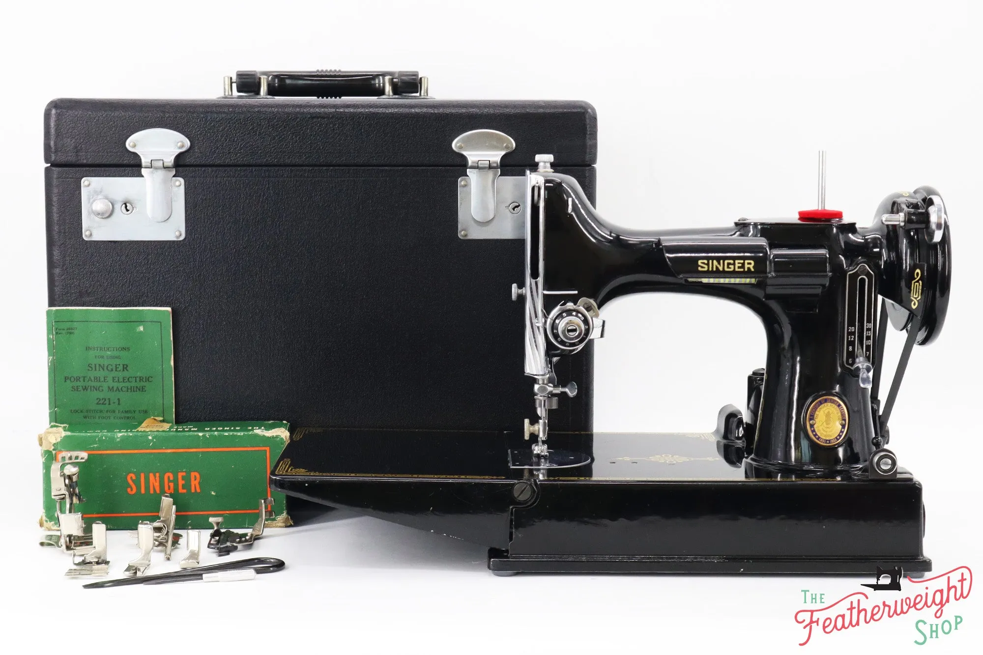 Singer Featherweight 221 Sewing Machine, Centennial: AJ653***