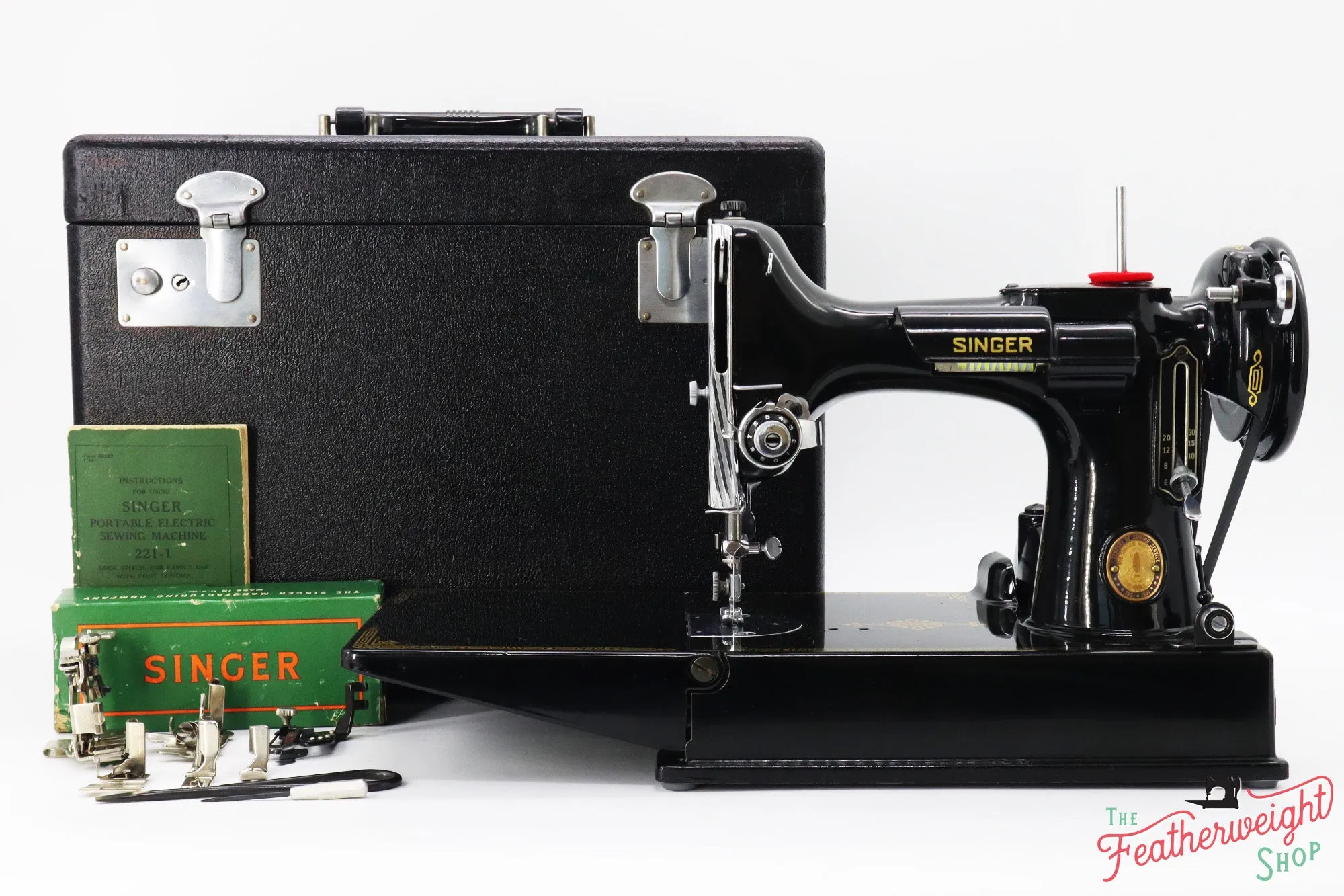 Singer Featherweight 221 Sewing Machine, Centennial: AJ814***