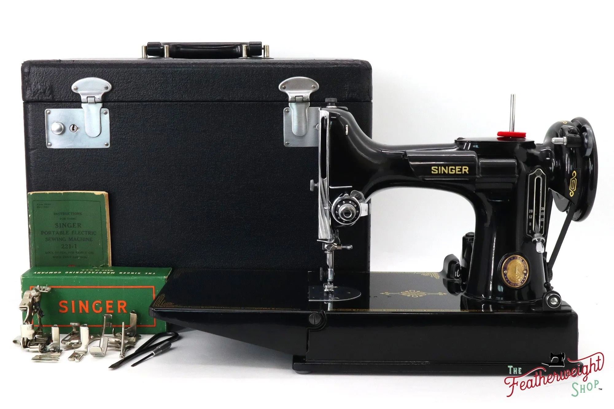 Singer Featherweight 221 Sewing Machine, Centennial: AK394***