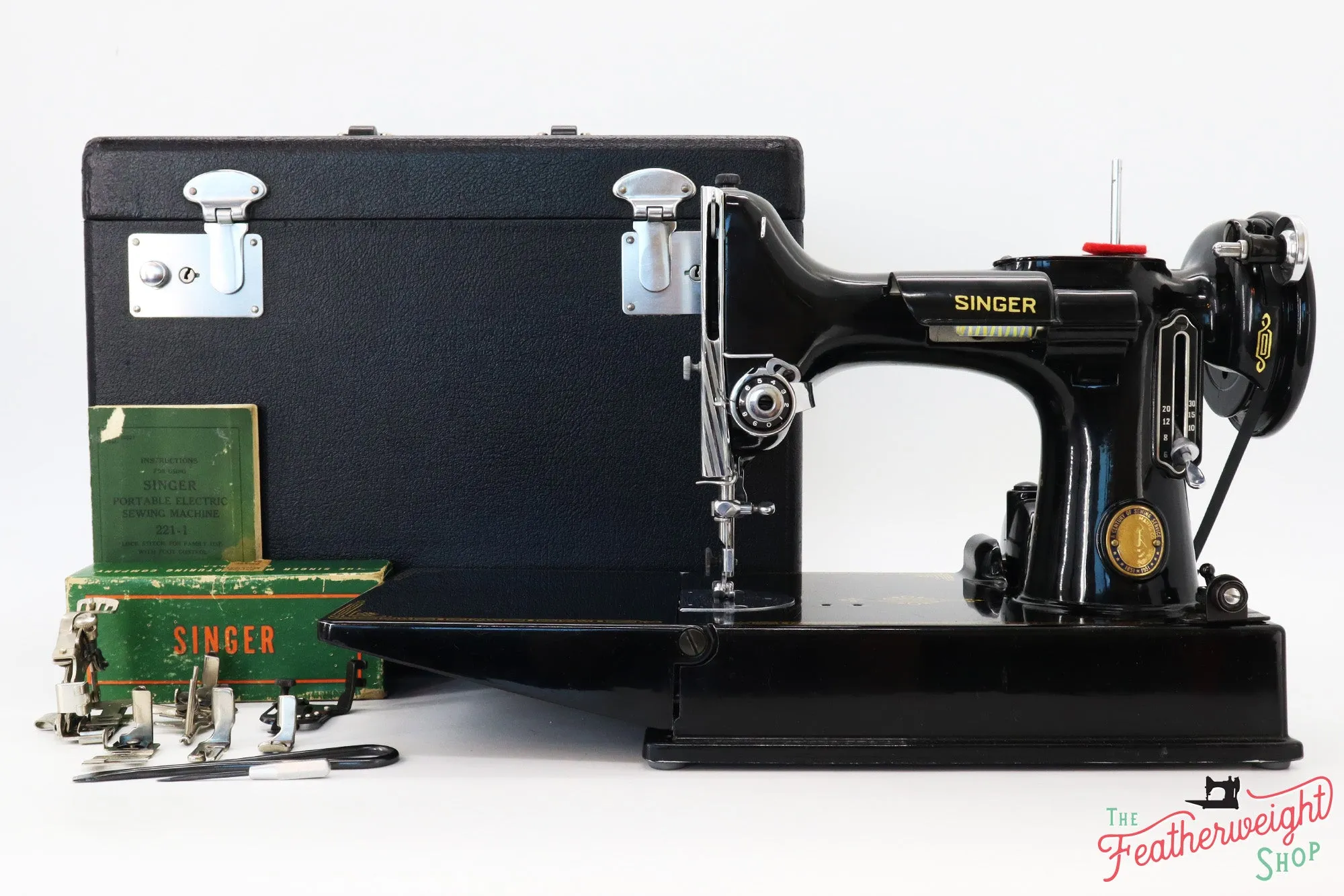 Singer Featherweight 221 Sewing Machine, Centennial: AK418***