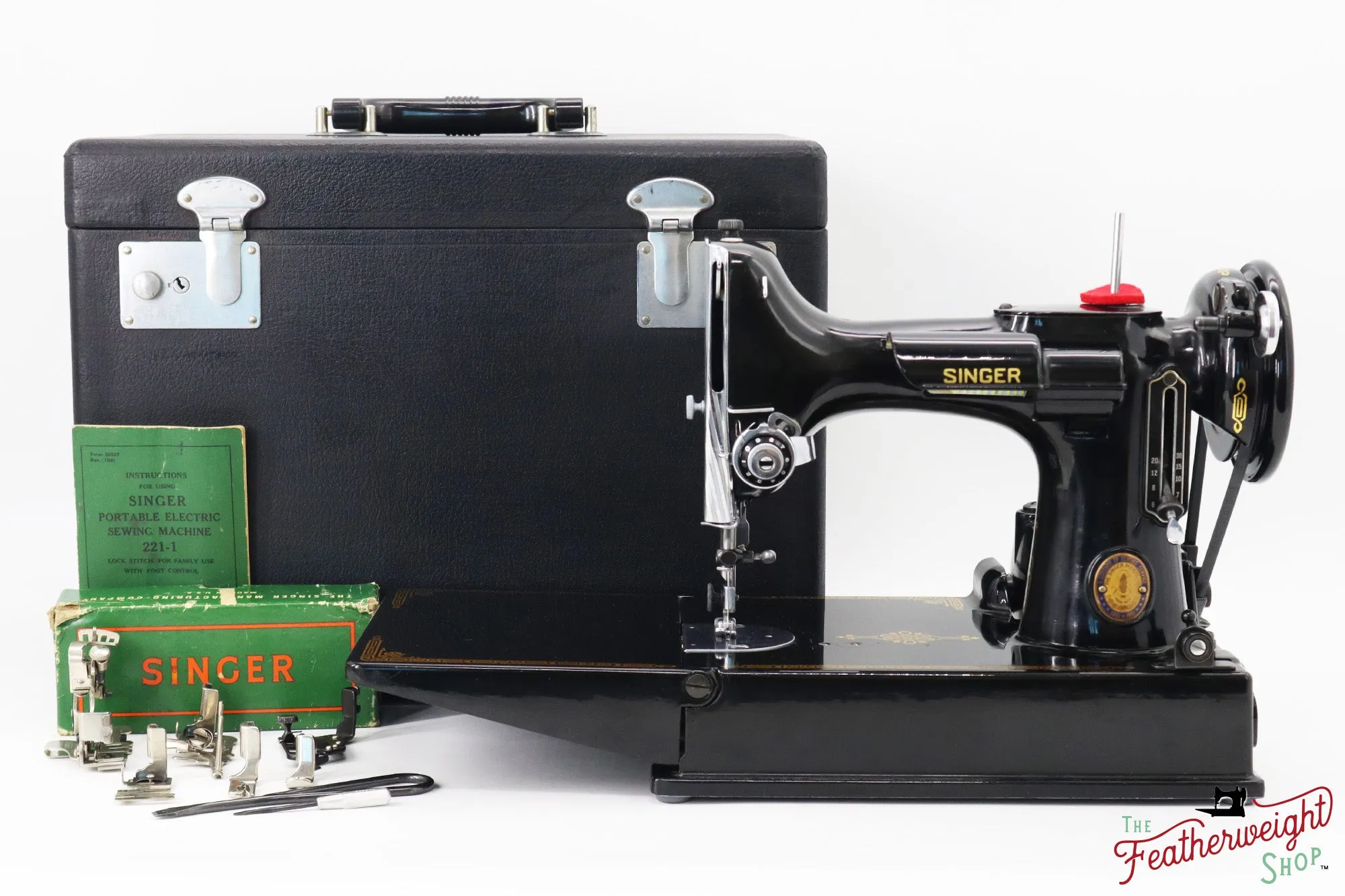 Singer Featherweight 221 Sewing Machine, Centennial: AK596***