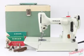 Singer Featherweight 221 Sewing Machine, WHITE EV9828**