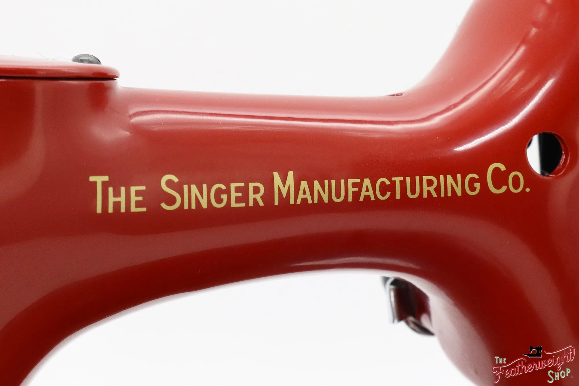 Singer Featherweight 221K, Red 'S', ES173*** - Fully Restored in Brick Red