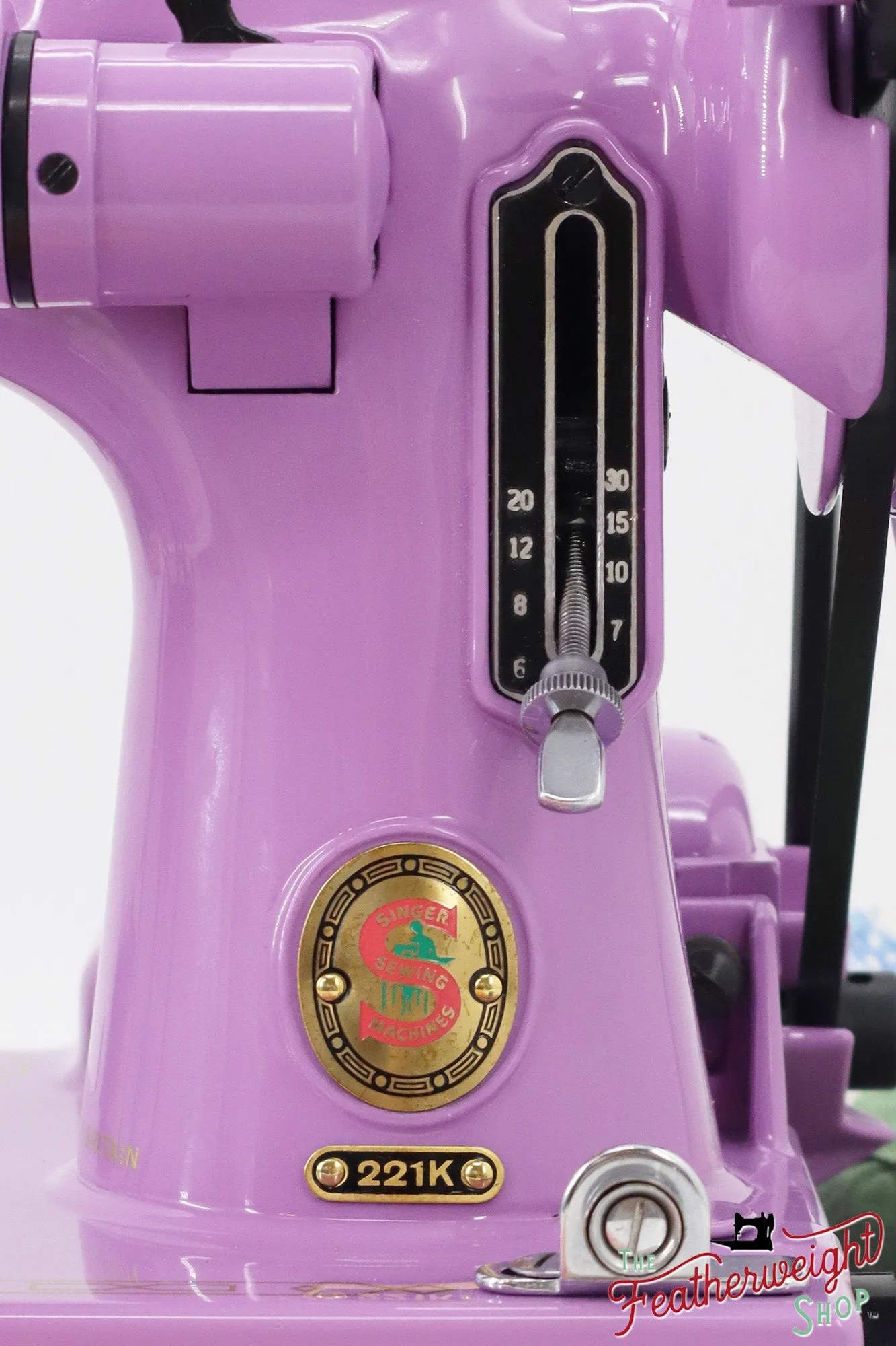 Singer Featherweight 221K, Red 'S', ES2430** - Fully Restored in Lilac