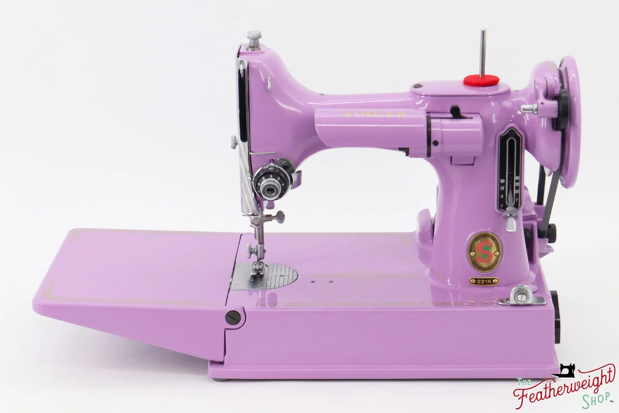 Singer Featherweight 221K, Red 'S', ES2430** - Fully Restored in Lilac