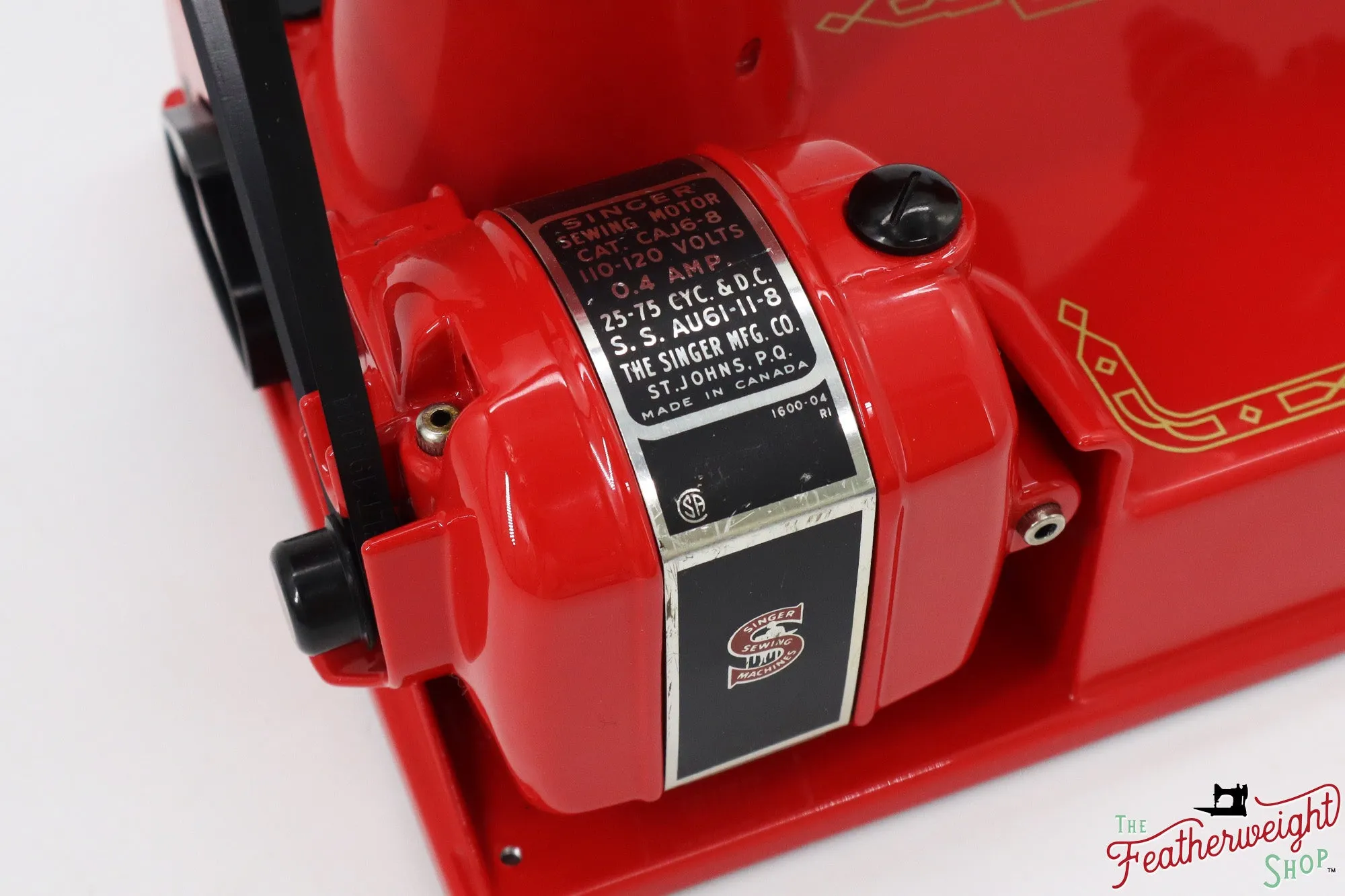 Singer Featherweight 221K, Red 'S', ES6519** - Fully Restored in Liberty Red