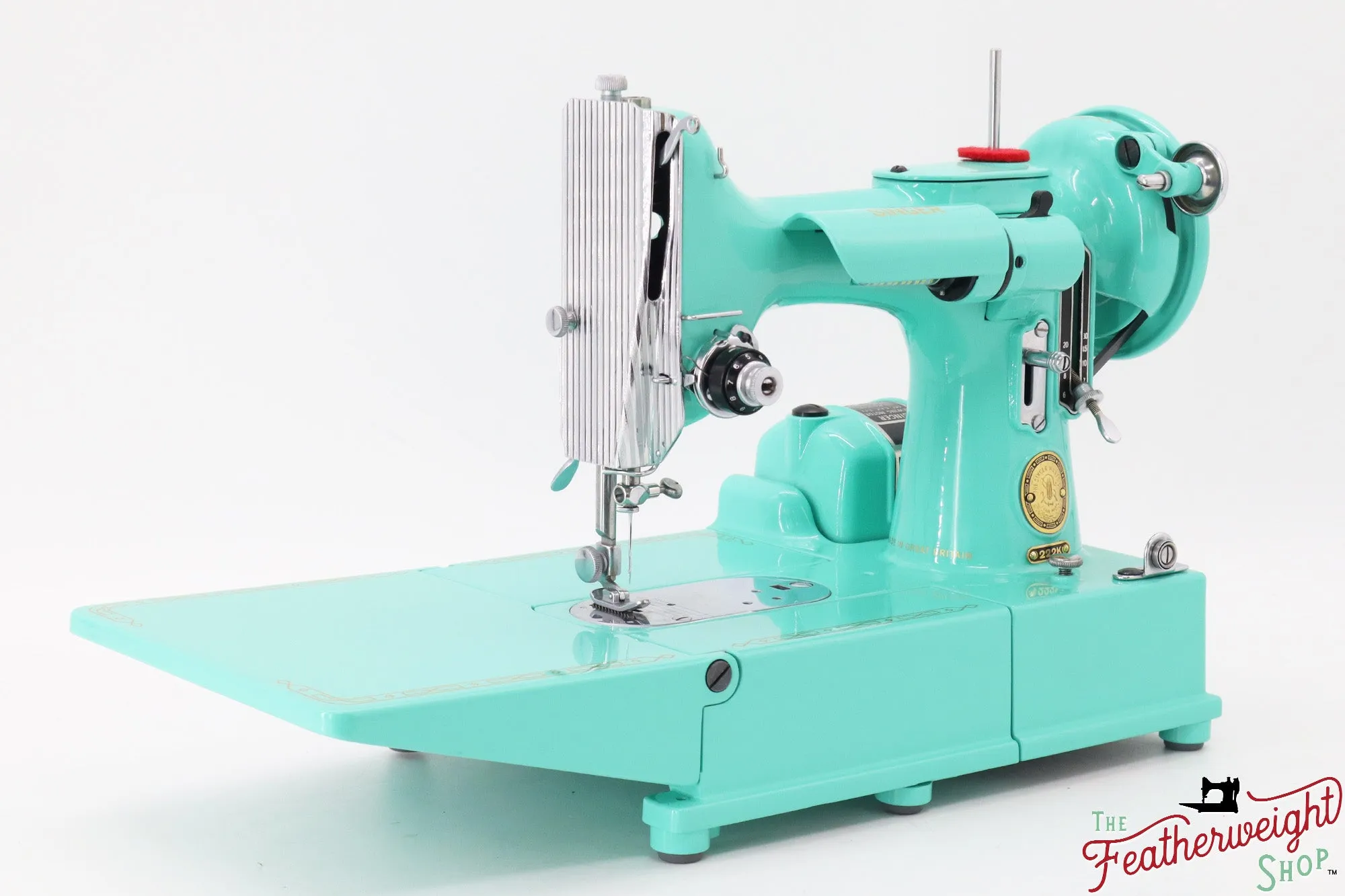 Singer Featherweight 222K, EJ2678** - Fully Restored in Caribbean Sea Green