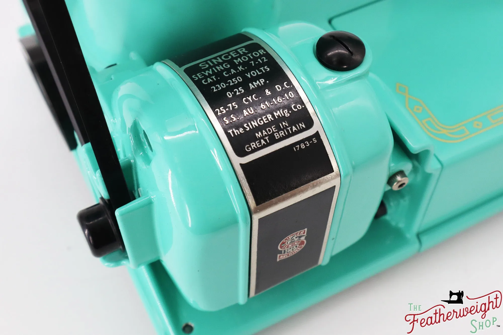 Singer Featherweight 222K, EJ2678** - Fully Restored in Caribbean Sea Green