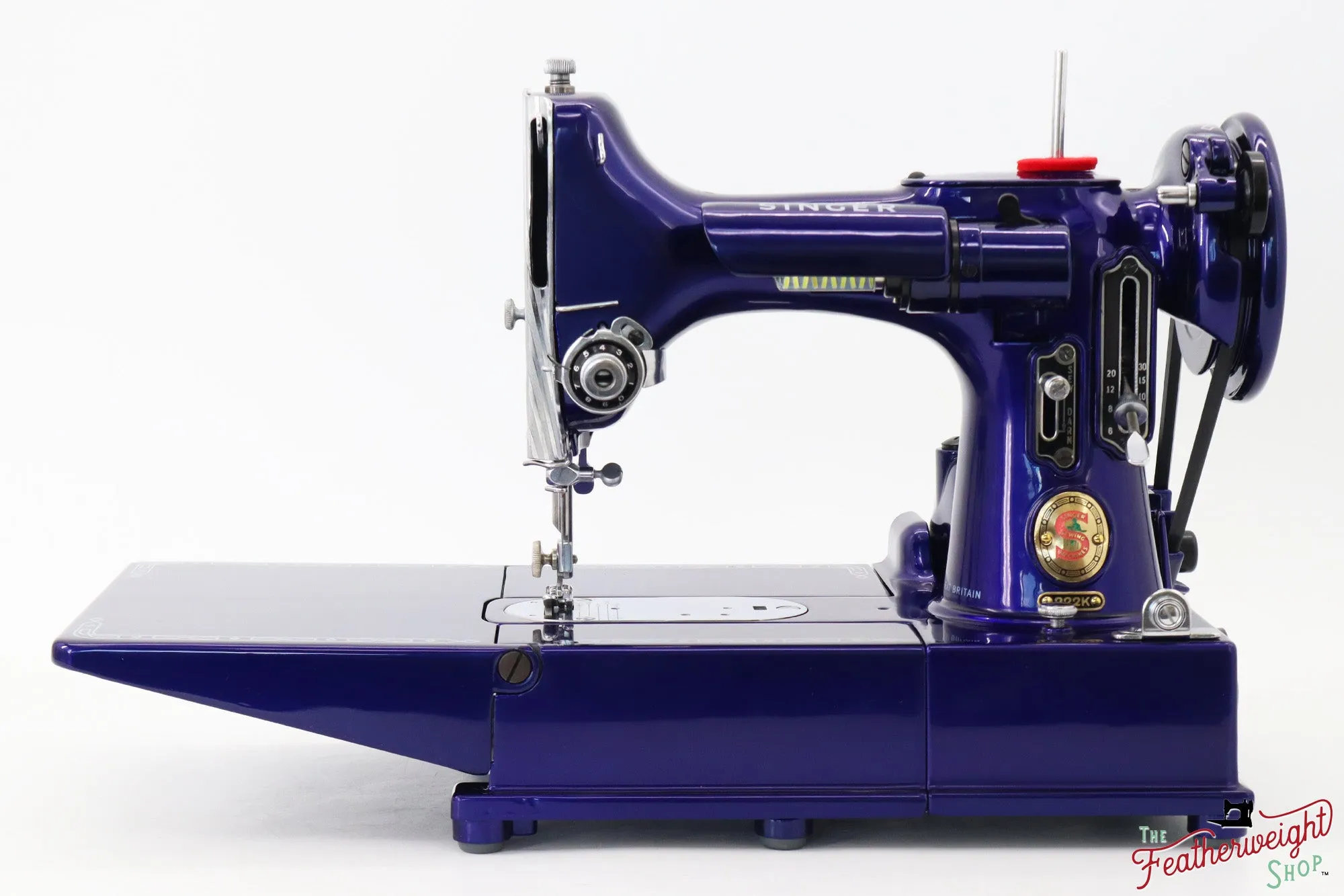 Singer Featherweight 222K Red 'S' - EP7595** - Fully Restored in Cobalt Blue