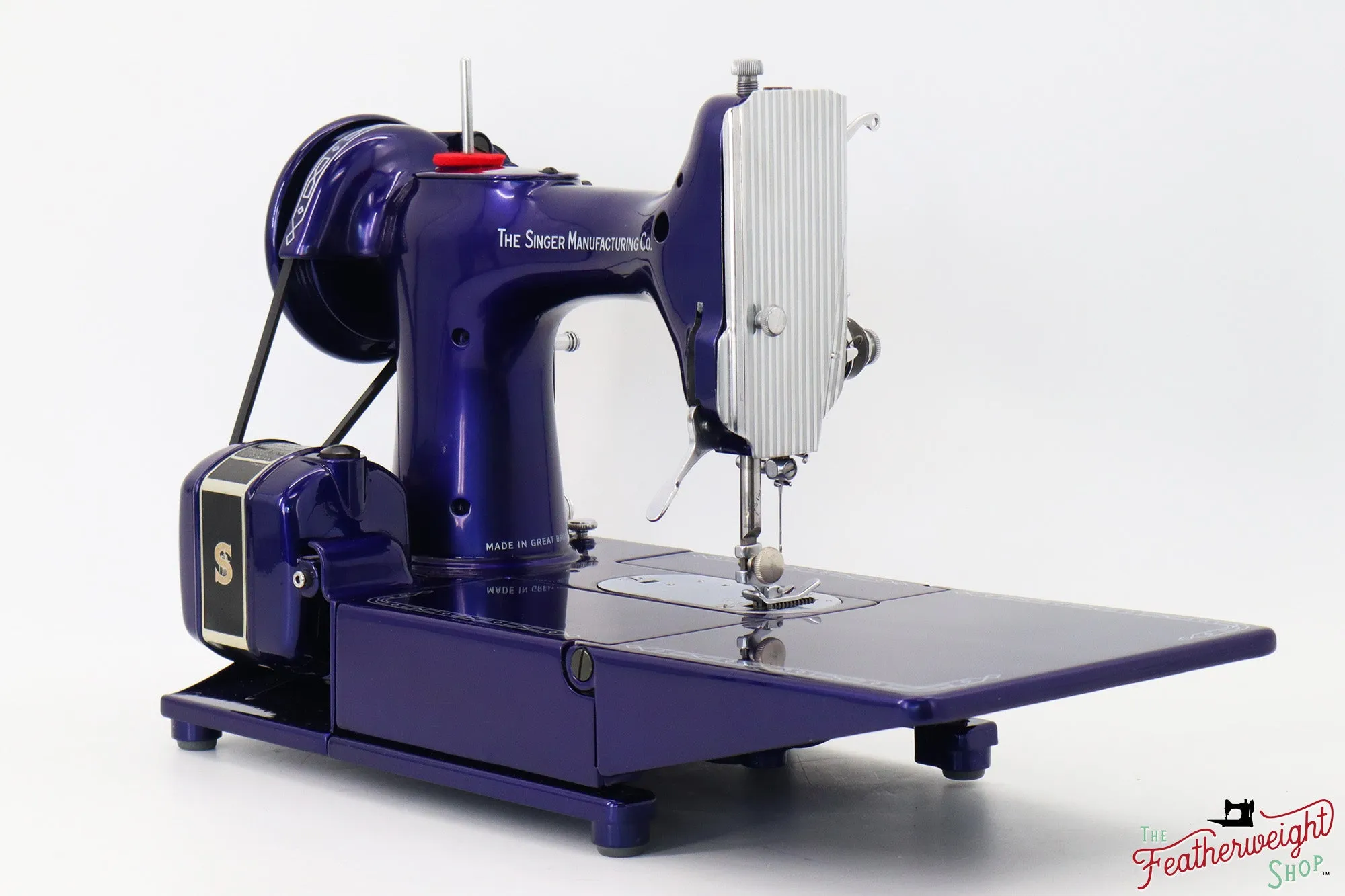 Singer Featherweight 222K Red 'S' - EP7595** - Fully Restored in Cobalt Blue