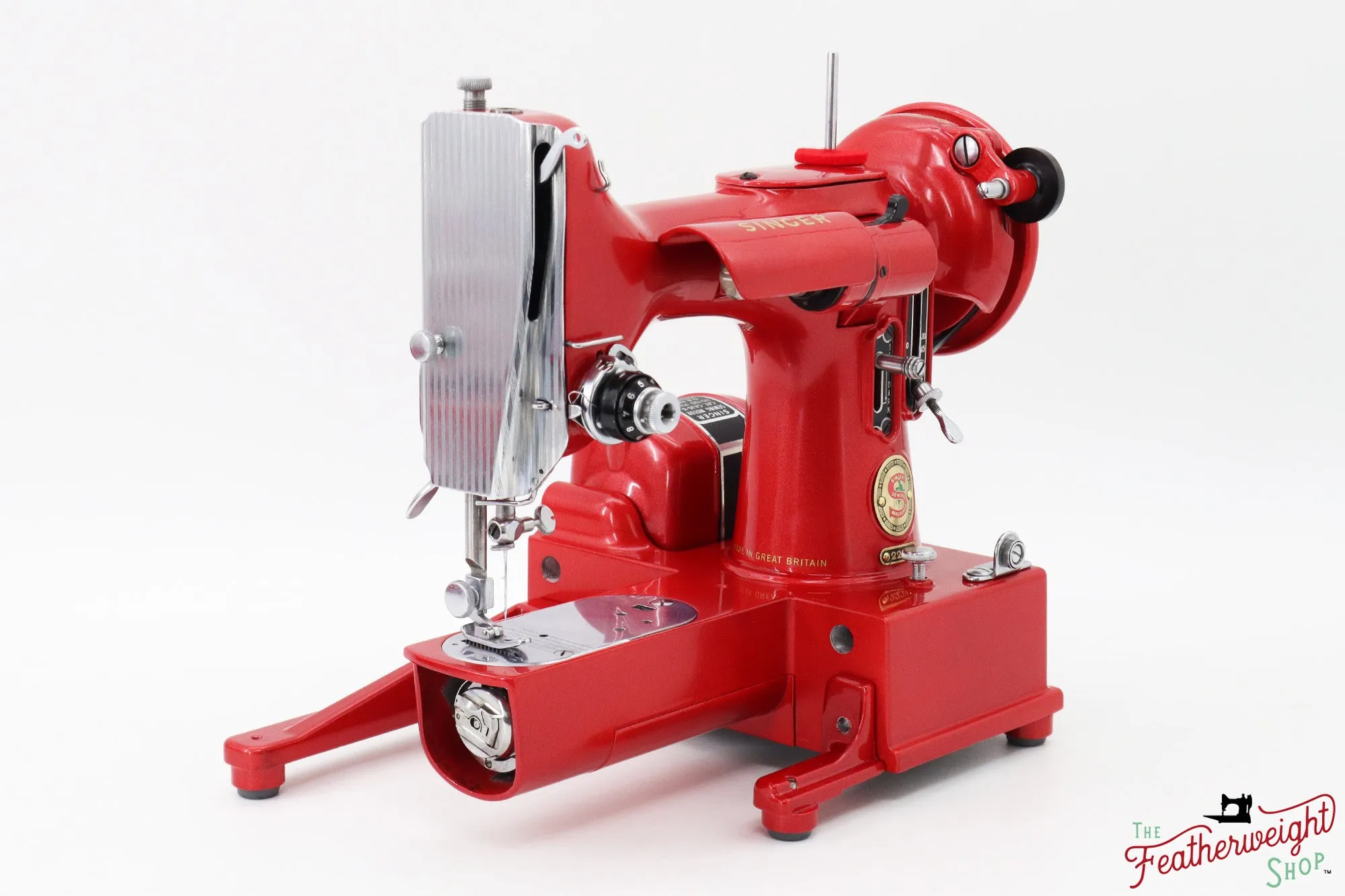 Singer Featherweight 222K Red 'S' - ES1660** - Fully Restored in Candy Apple Red