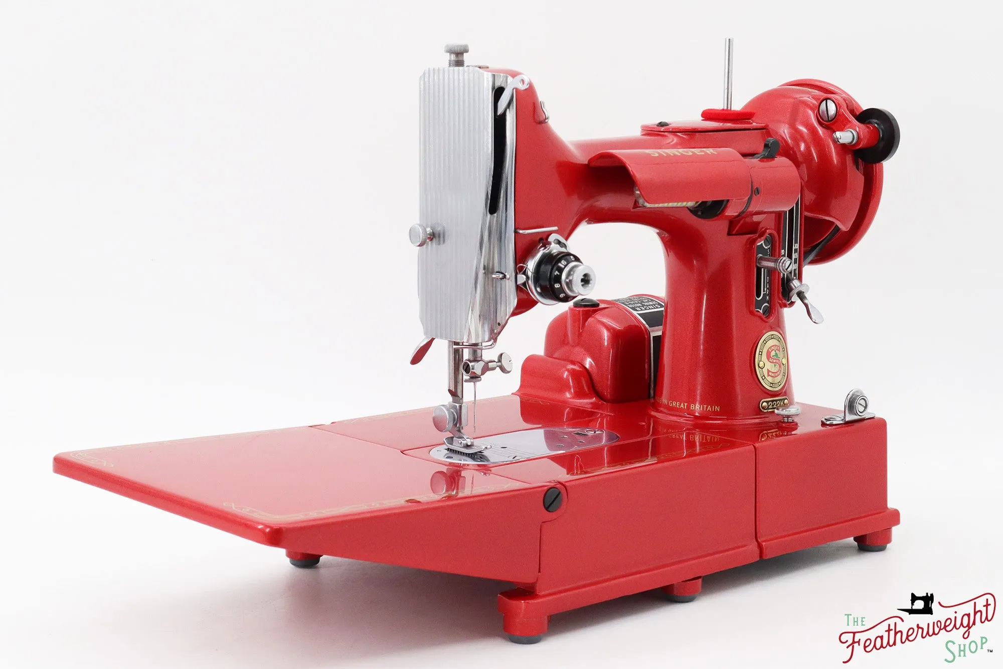 Singer Featherweight 222K Red 'S' - ES1660** - Fully Restored in Candy Apple Red