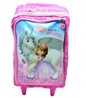 SOFIA THE FIRST TROLLEY BAG W/3 COMPARTMENT 17"