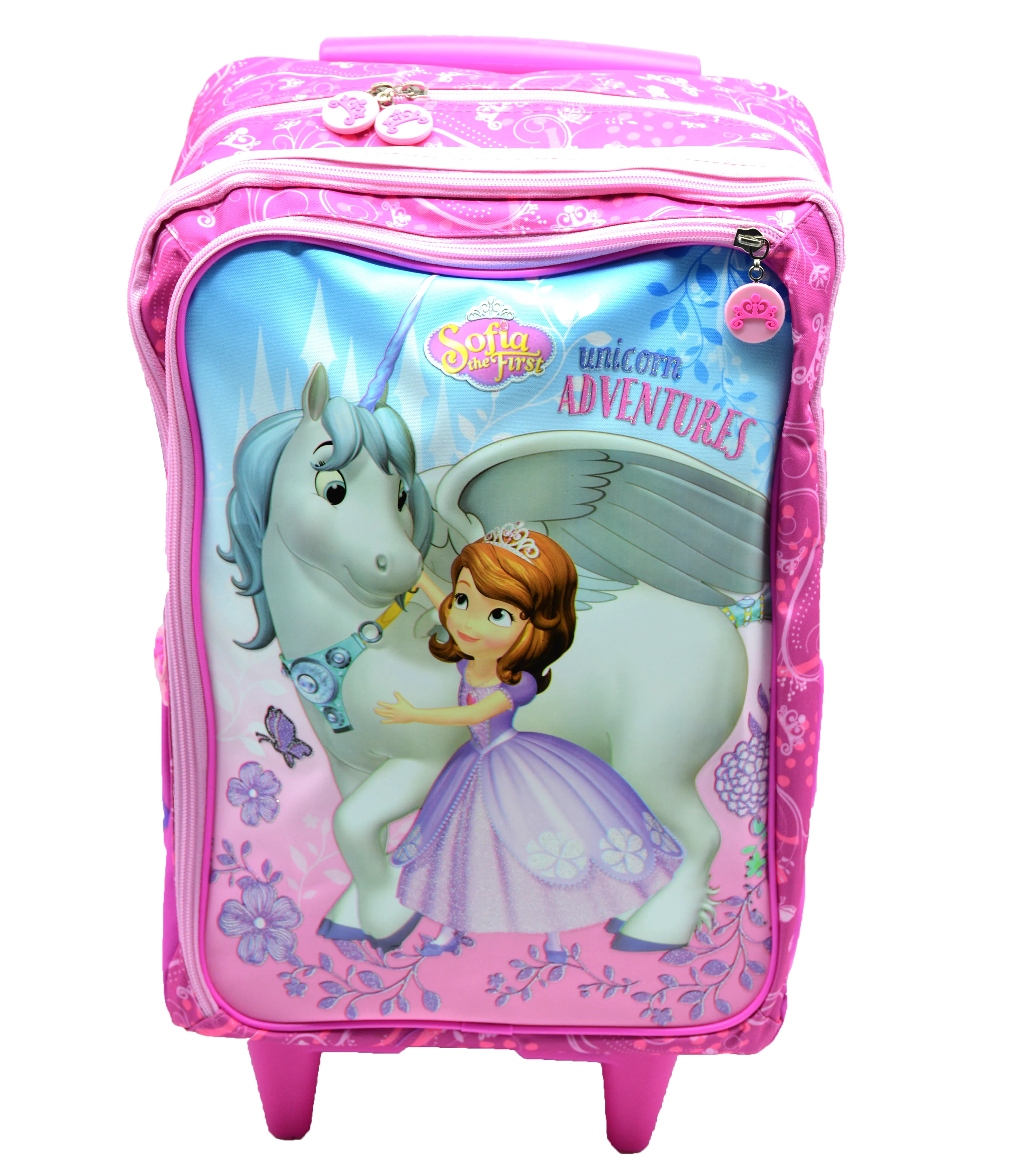 SOFIA THE FIRST TROLLEY BAG W/3 COMPARTMENT 17"