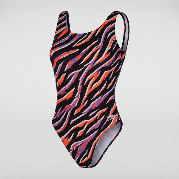 Speedo Womens Prnt Deep U-Bck