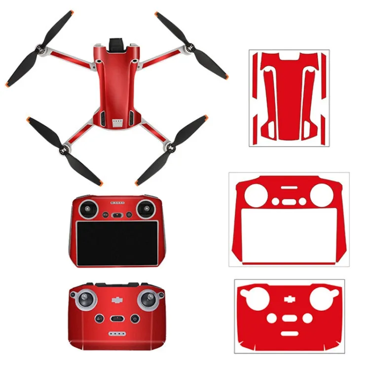 Sunnylife Drone Remote Control Protective Sticker For DJI Mini 3 Pro RC Version(Aurora Red)