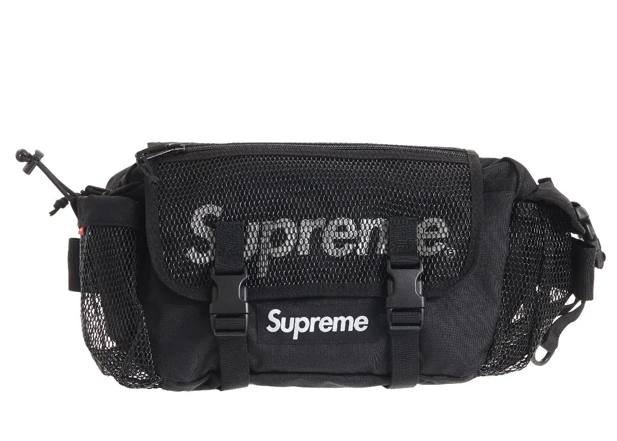 Supreme Black Mesh Waist Bag (SS20)