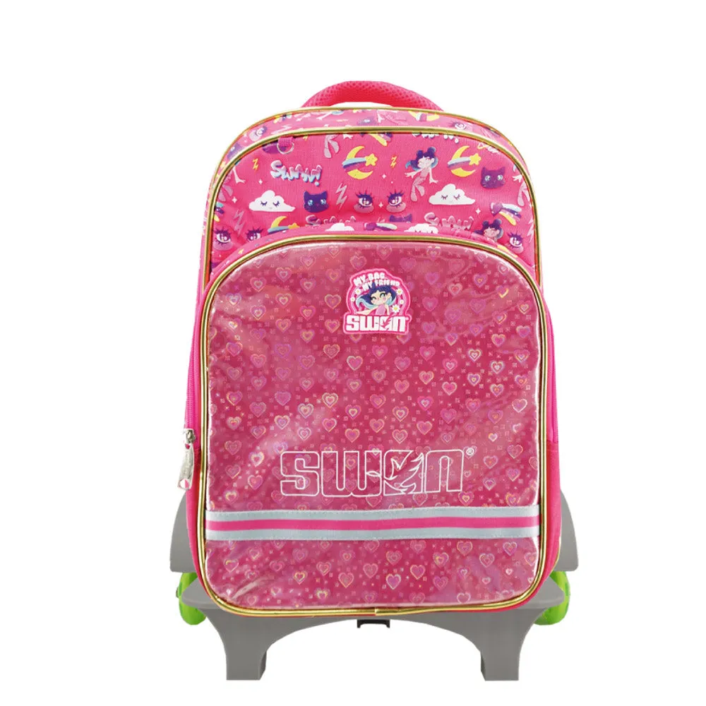 Swan Smile Pop Up Roll School Bag (XXL)