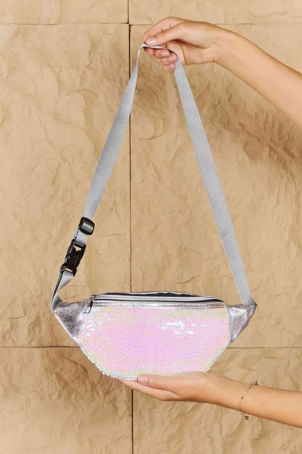 TEEK - Ivory Fame Fest Baby Sequin Fanny Pack