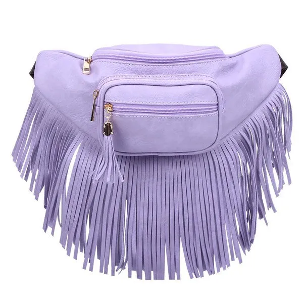 Thunder Chick Fitness Fashion Fringe Tassel Fanny Pack Waist Bag