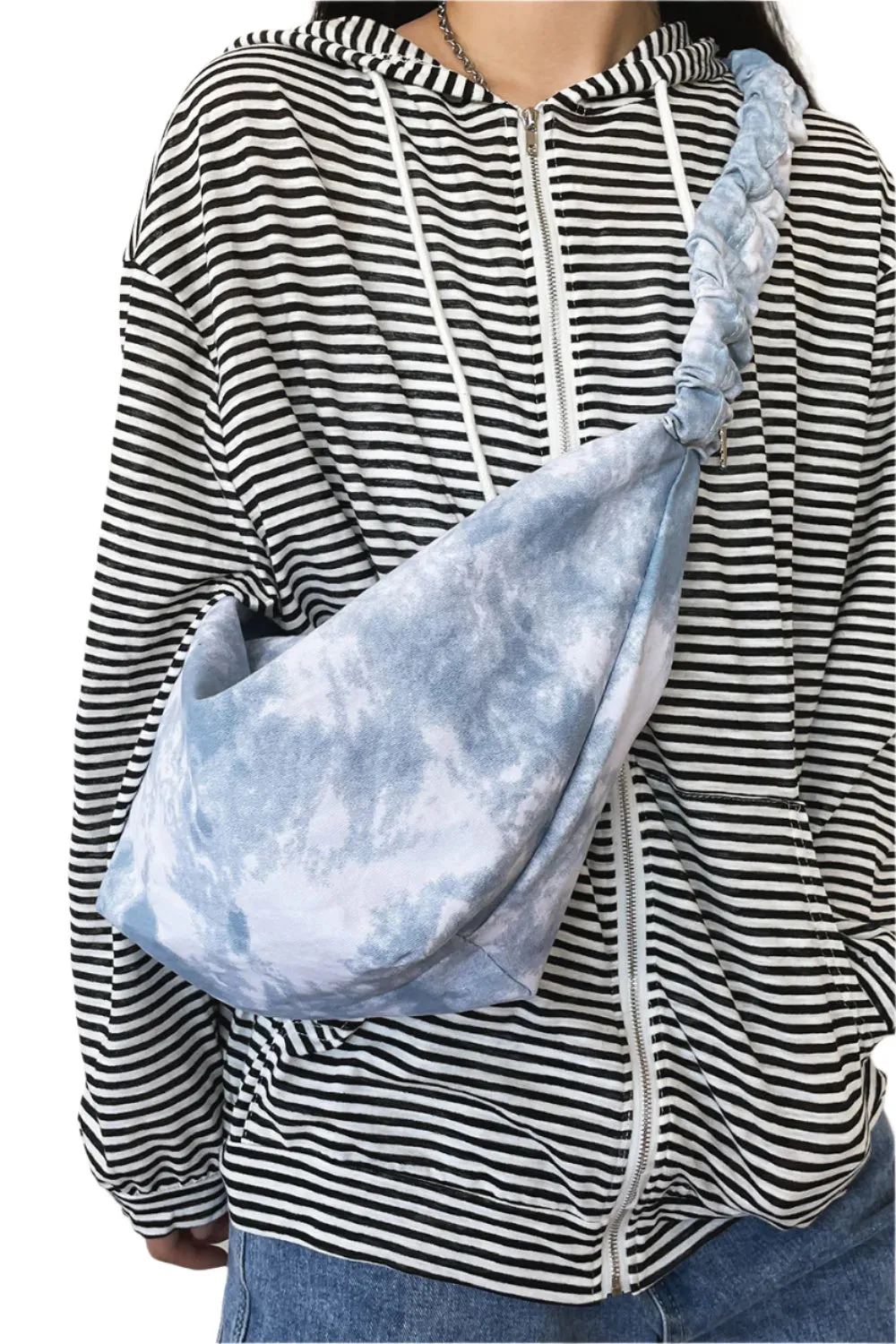 Tie-Dye Canvas Sling Bag