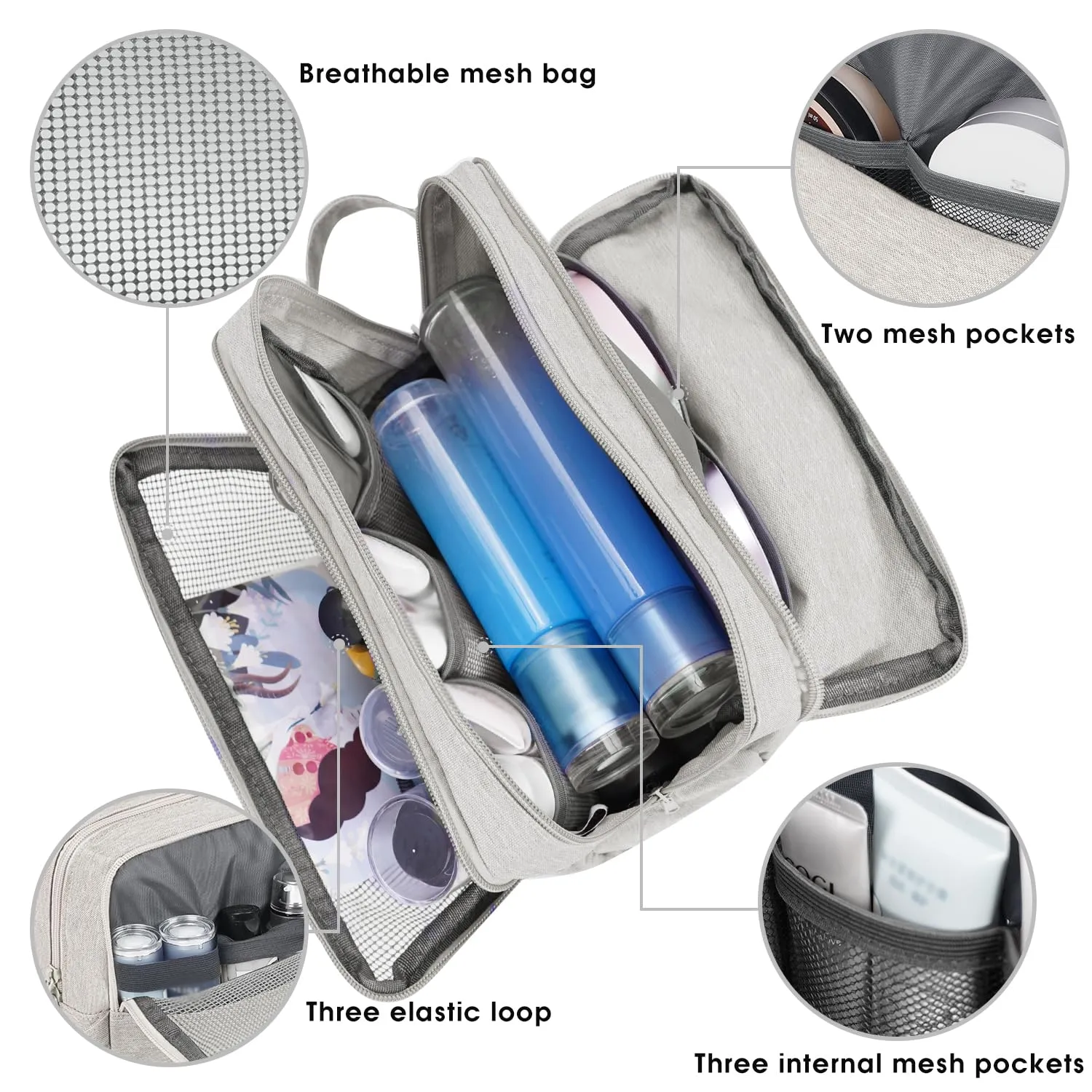 Toiletry Bag Dopp Kit for Traveling