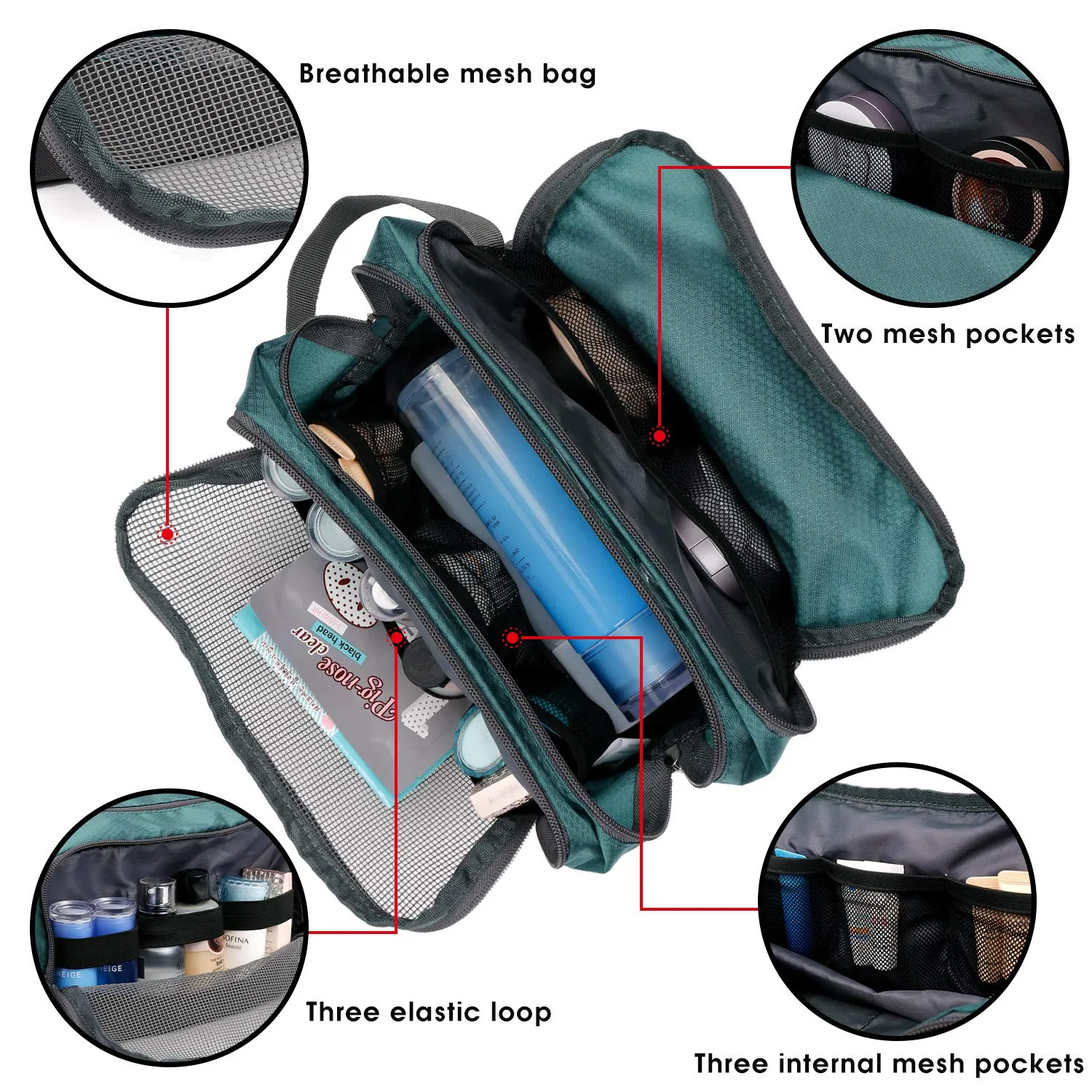 Toiletry Bag Dopp Kit for Traveling