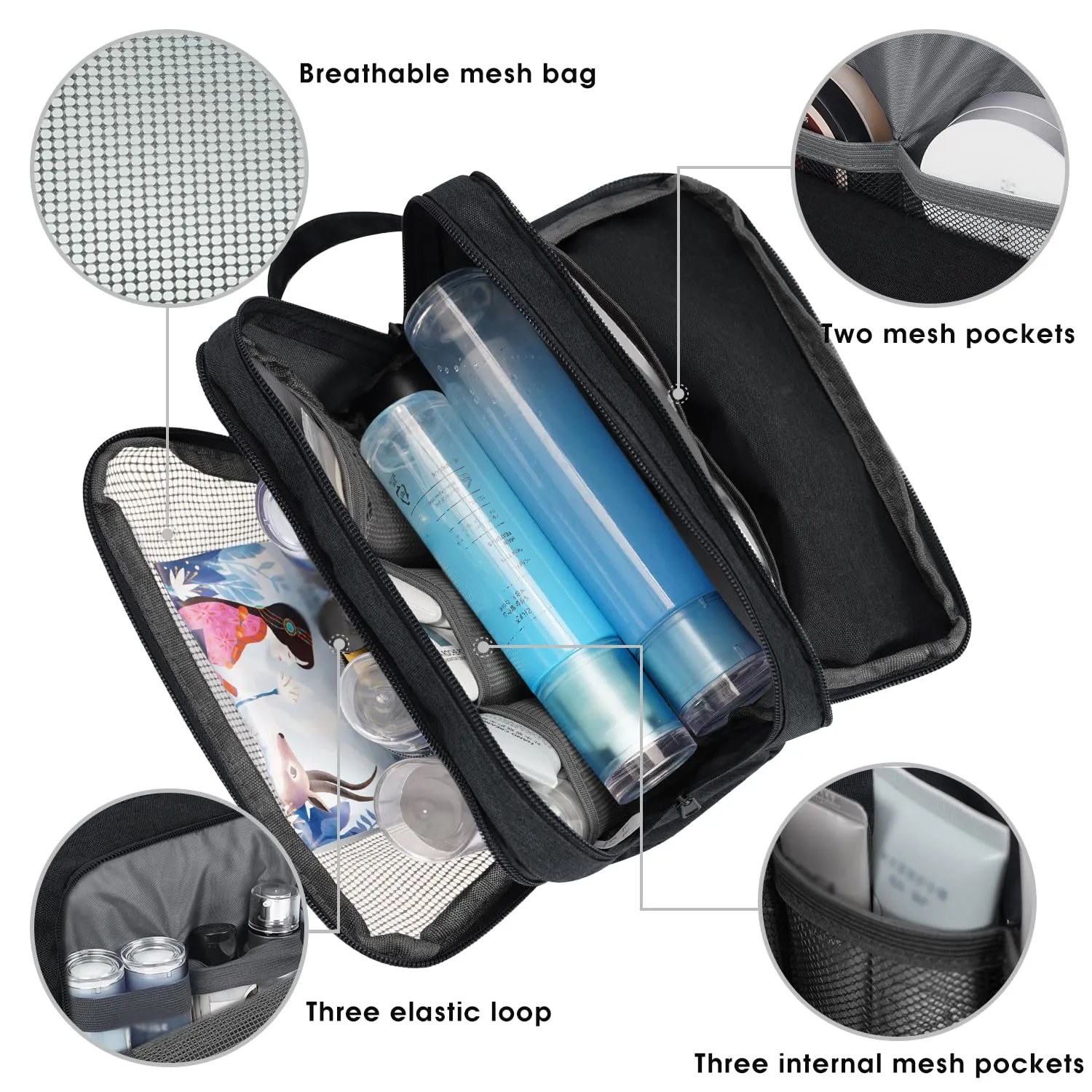 Toiletry Bag Dopp Kit for Traveling