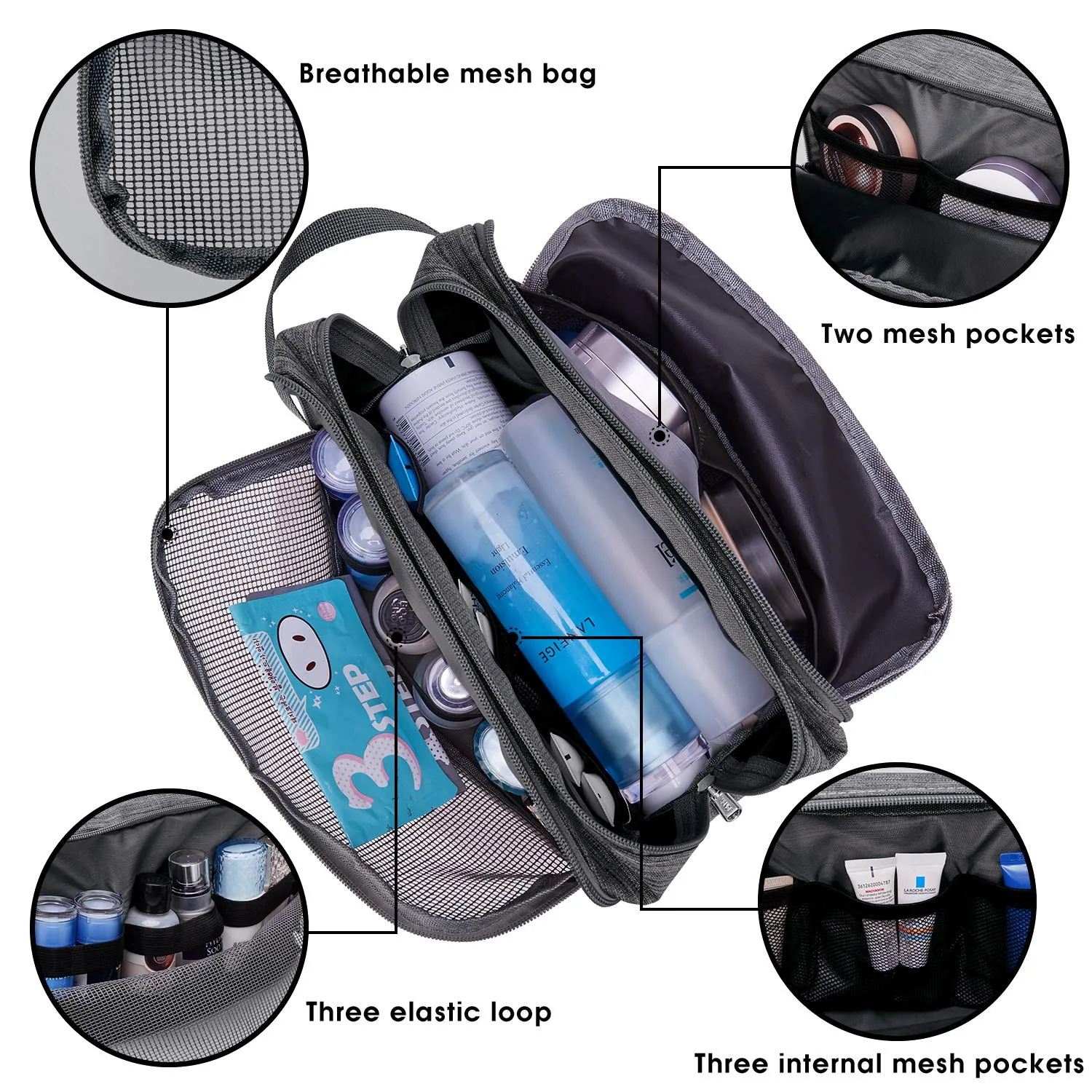 Toiletry Bag Dopp Kit for Traveling