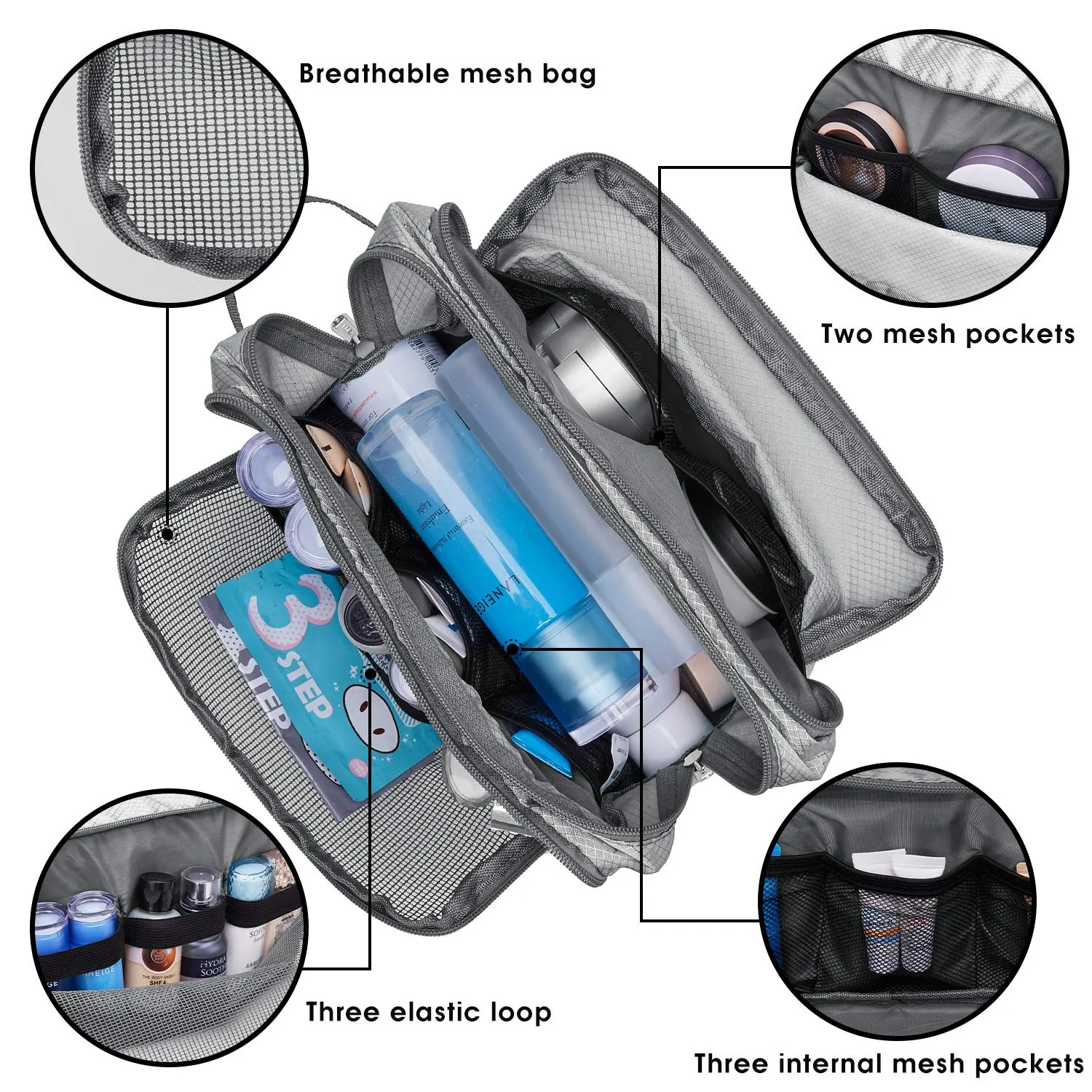 Toiletry Bag Dopp Kit for Traveling