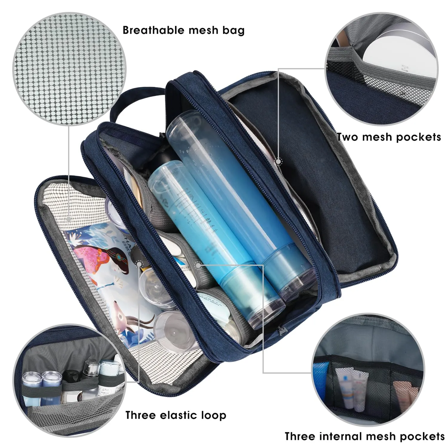 Toiletry Bag Dopp Kit for Traveling