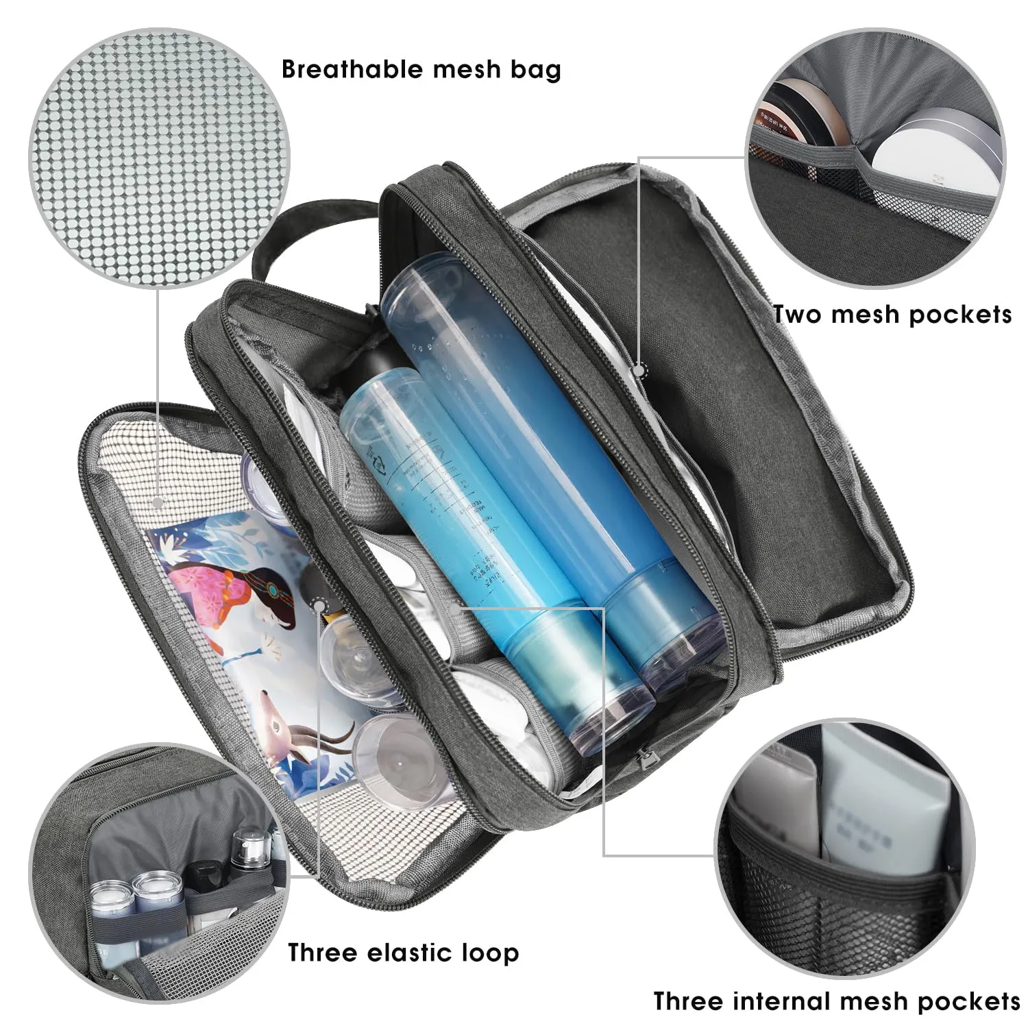 Toiletry Bag Dopp Kit for Traveling