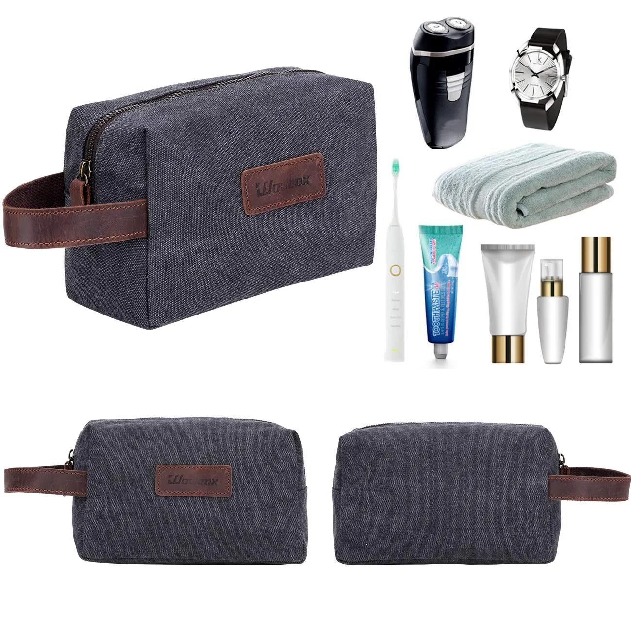 Toiletry Bag for Men Women Waterproof Portable Shaving Dopp Kit Cosmetic Makeup Organizer Pouch Bag Travel Accessories Bag