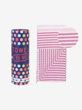 Towel to Go Bali Hammam Towel Fuchsia/Pink