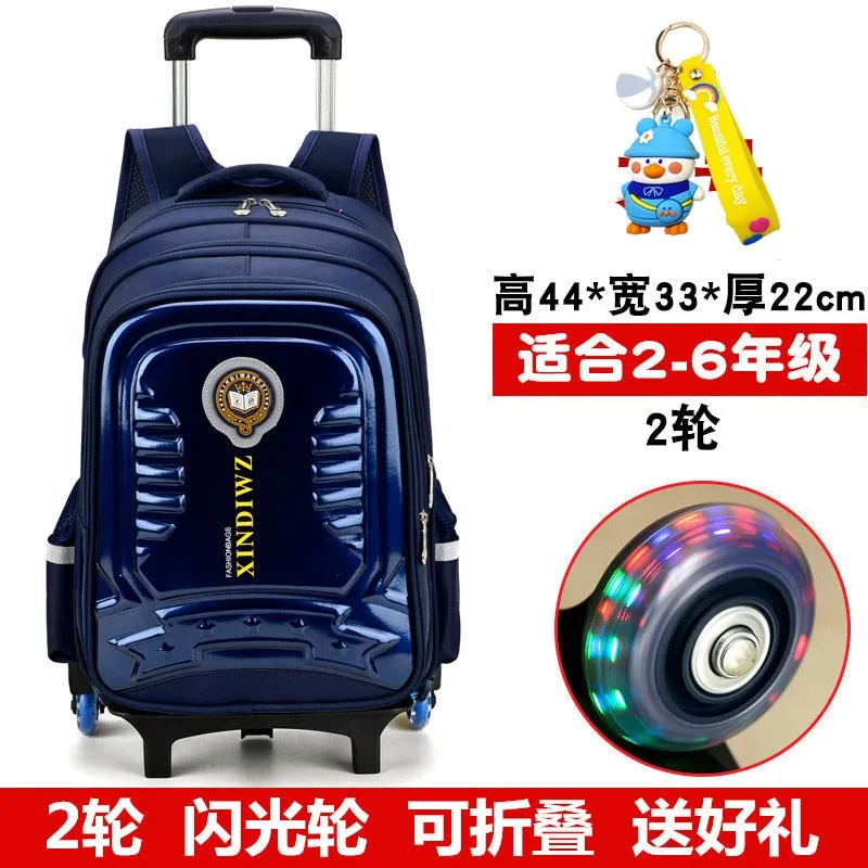 Trolley Children School Bags With Wheels For Girls Boys Mochila Kids Backpack Trolley Luggage backpack Escolar Backbag Schoolbag