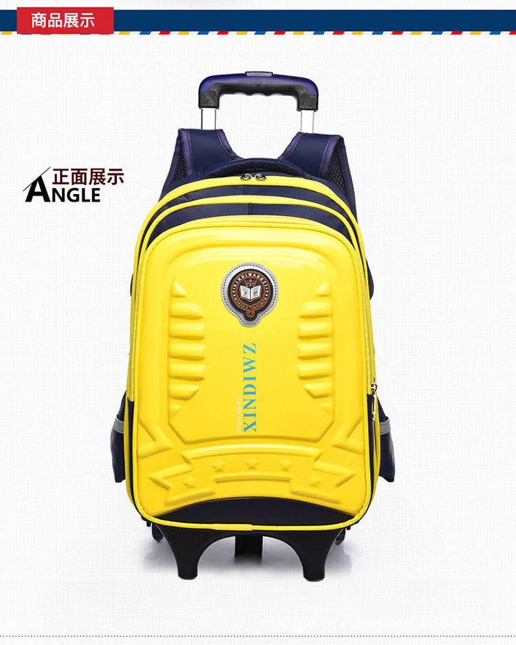 Trolley Children School Bags With Wheels For Girls Boys Mochila Kids Backpack Trolley Luggage backpack Escolar Backbag Schoolbag