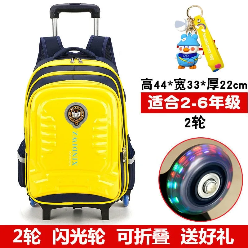 Trolley Children School Bags With Wheels For Girls Boys Mochila Kids Backpack Trolley Luggage backpack Escolar Backbag Schoolbag