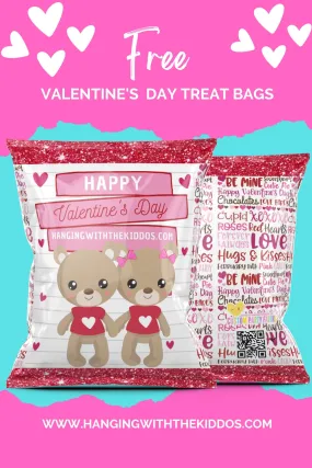 Valentines Day Chip Bag Template