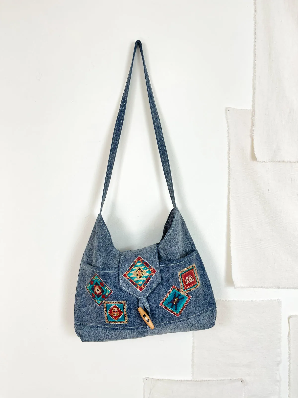 Vintage Southwestern Denim Bag