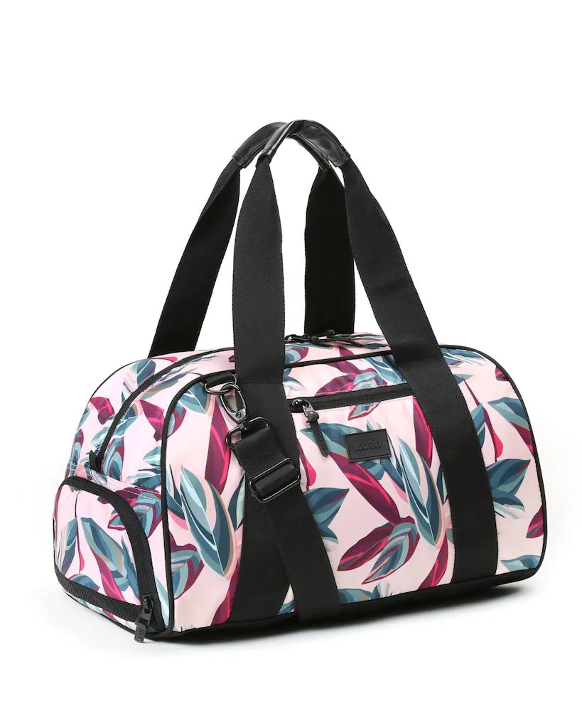 Vooray Burner Gym Duffel Bag  - Botanical  Pink