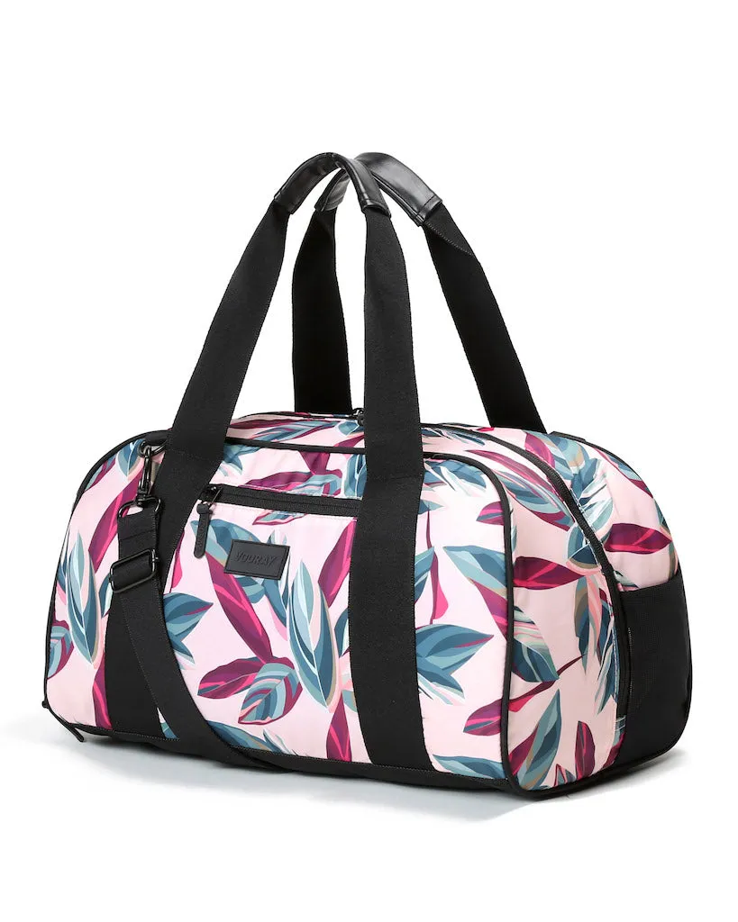 Vooray Burner Gym Duffel Bag  - Botanical  Pink