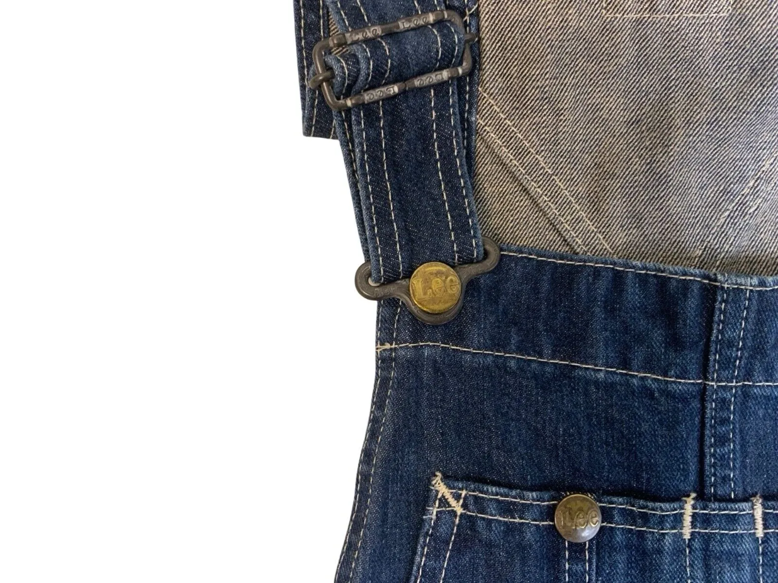 VTG LEE UNION MADE JAPANESE DARK DENIM DUNGAREES ROCKABILLY HOT ROD 32” W 27”L
