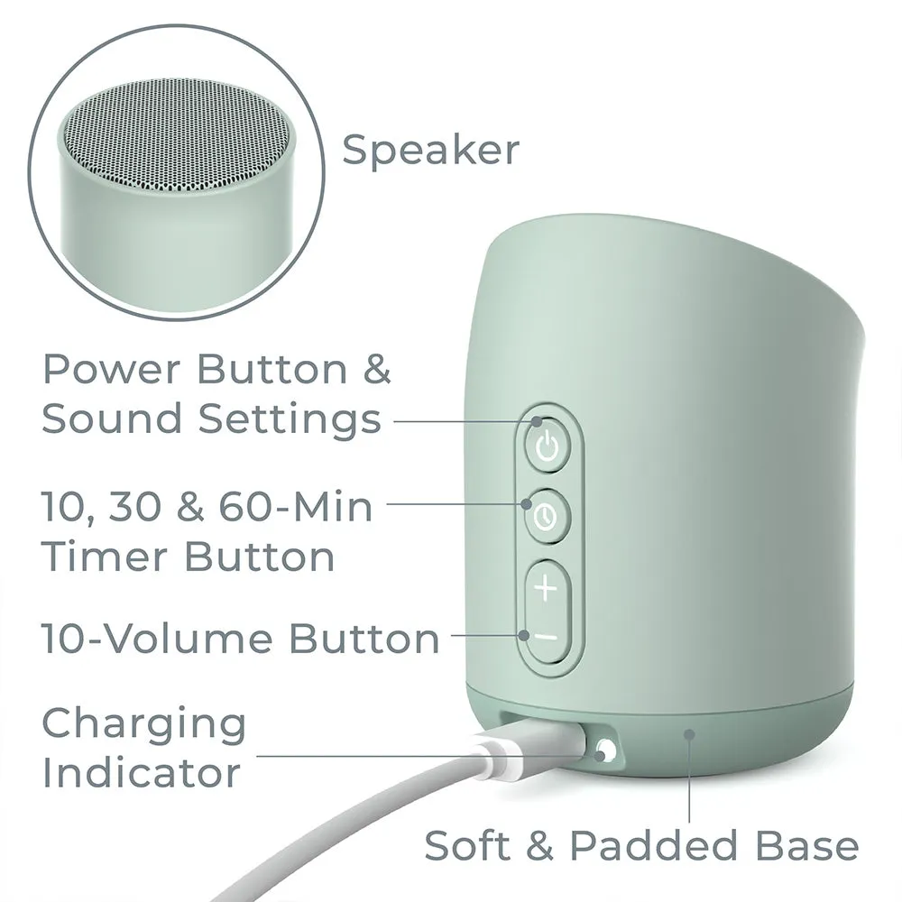 WAVE™ Mini Zen Soothing Sound Machine - Tranquil Green