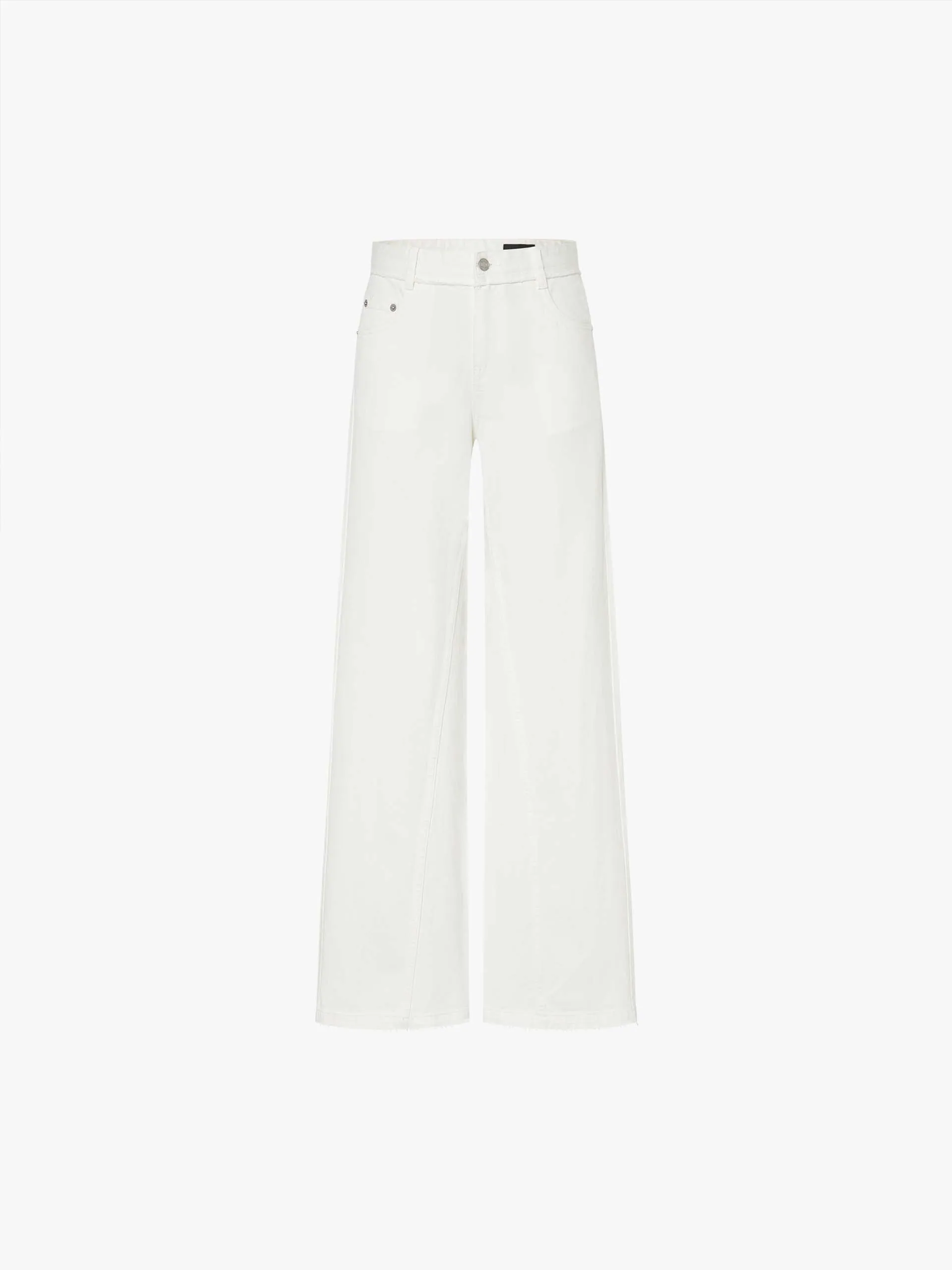 White Straight Leg Jeans