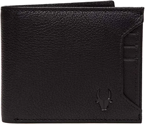 WildHorn® Oliver Black Leather Wallet for Men