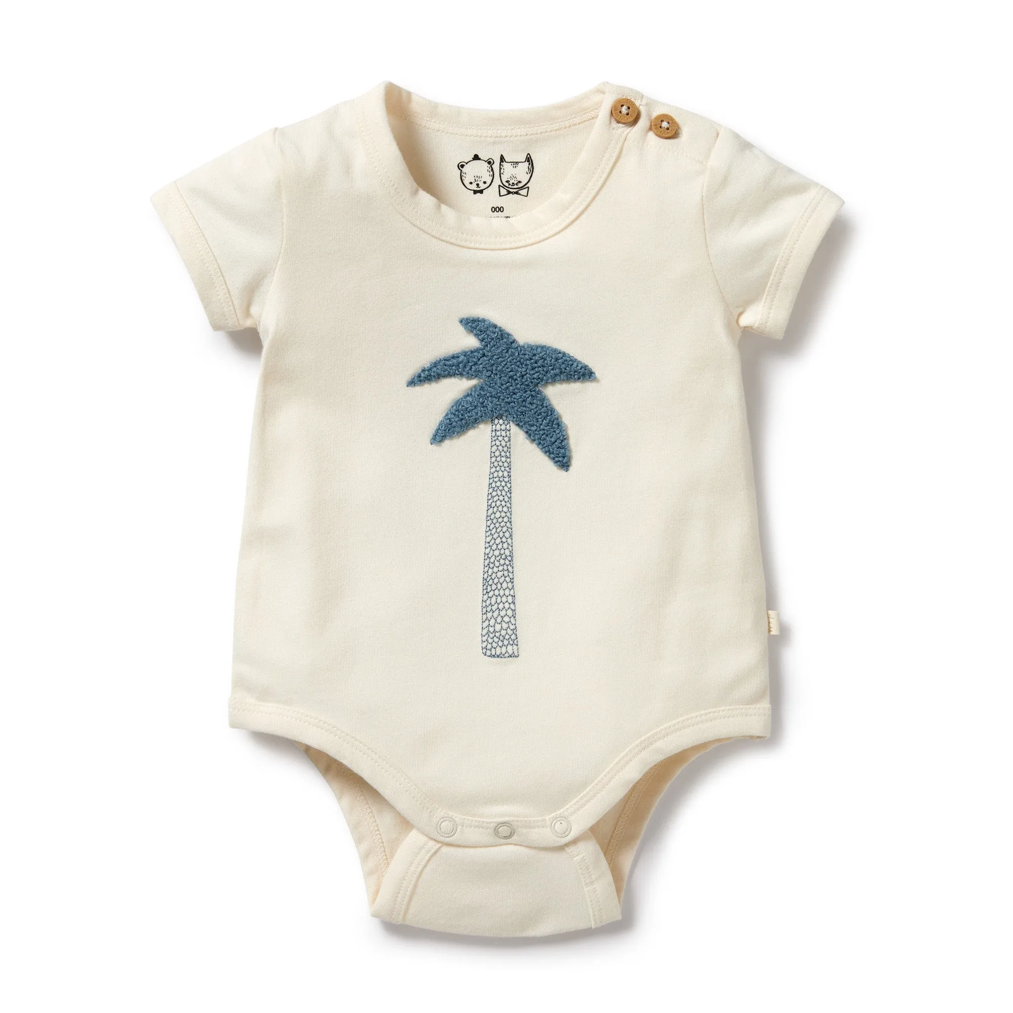 WILSON & FRENCHY PALM ORGANIC BODYSUIT